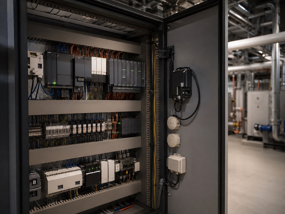 Armario de control para automatización y domótica de un edificio